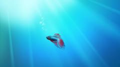 Fish digital art underwater