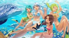 Fish Dolphins anime girls Mabinogi