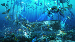 Fish fantasy art underwater