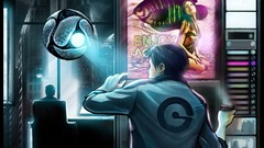 Fish paintings brunettes science fiction enjoy artwork digital 