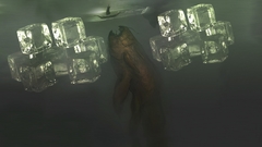 Fish ships surrealism artwork