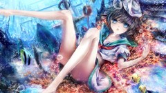 Fish touhou murasa minamitsu video games sailor uniforms 