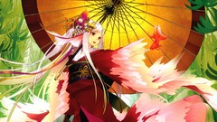 Fish Umbrellas white hair kimono hair ornaments Japanese 