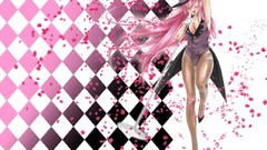 Fishnet lingerie vocaloid blue