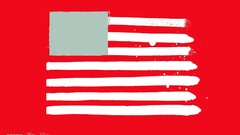 flag artwork abstract red background