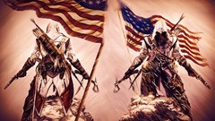Flags American USA assassins creed artwork video games