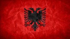 Flags grunge Albania National