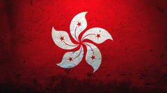 Flags Hong Kong hk