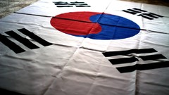 Flags Korea floor south korea