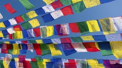Flags nepal prayer kathmandu