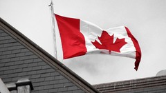 Flags selective coloring Canadian flag