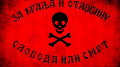 Flags serbia red and black Serbian Chetnik flag freedom or death