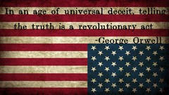 Flags USA revolution 1984 Quotes George Orwell