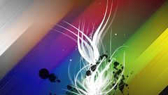 Flame abstract wings colorful awesome