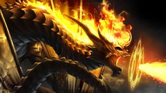 Flame Dragons KEEPER fantasy art