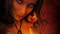 Flame fantasy art Hearts
