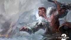 Flame frost guild wars 2 mmorpg artwork video games fantasy art 