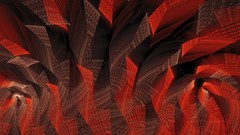 Flame red Fractals raw digital art