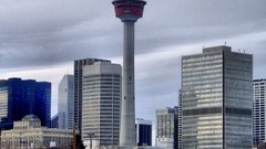 Flame tower cityscapes calgary