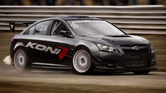 Flame vehicles racing circuits Chevrolet Cruze