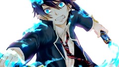 Flames blue eyes school