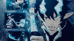 Flames blue school uniforms