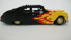 Flames cars white background