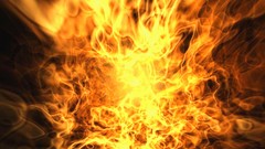 Flames fire