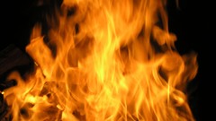 Flames fire