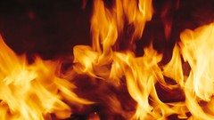 Flames fire