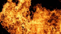 Flames fire
