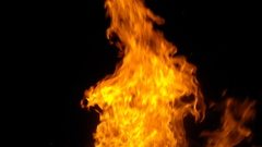 Flames fire