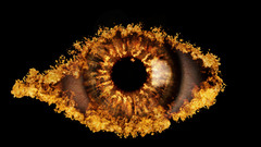 Flames fire pupil artwork