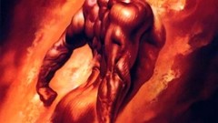 Flames flying Fantastic Four