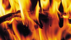 Flames Wood fire temperature