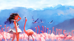 Flamingos Anime