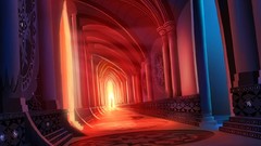 Flat hallway complex magazine