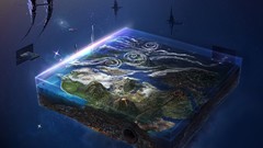 Flat Space clouds Aircraft weather Volcanoes Earth space 