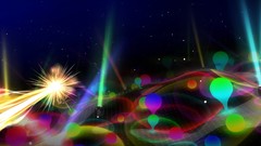 Flat woman lights weapons Guns abstract artwork