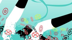 Flat woman lights weapons Guns abstract artwork