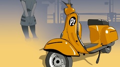 FLCL Fooly Cooly Vespa