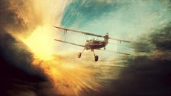 Flight clouds Aircraft artwork