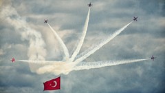 Flight skies Turkish flag Turkish Air Forces Turkish Air Force