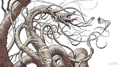 Flood white background microsoft halo concept art artwork video 