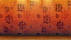 Floor 3D view orange