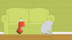 Floor couch wall teeth