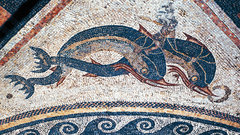 Floor fish mosaic roman