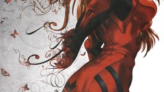 Floral asuka langley soryu neon genesis evangelion