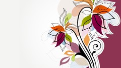 Floral graphics multicolor vectors