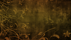 Floral vintage brown